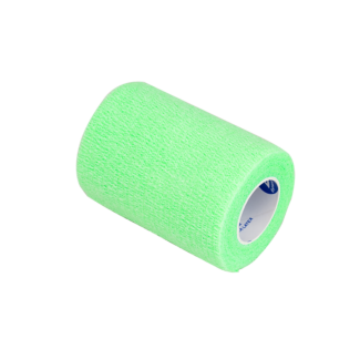 1" x 5 Yards Latex Free Economy Self Adherent Wrap Green