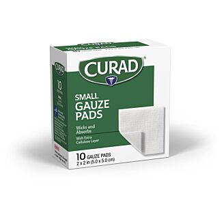 Curad® Sterile Pro-Gauze Pads, 2" x 2", 10/Box