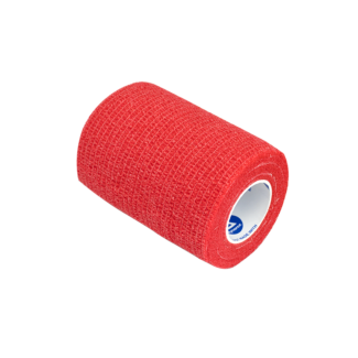 3" x 5 Yds Latex-Free Economy Self Adherent Wrap, Red