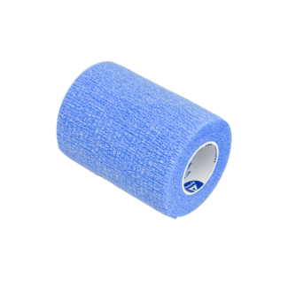 4" x 5 Yds Latex-Free Economy Self Adherent Wrap, Blue