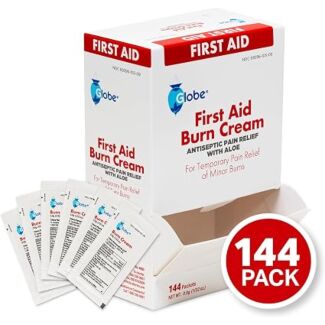 First Aid Cream w/Aloe Vera, 144 Foil Packs/Bx