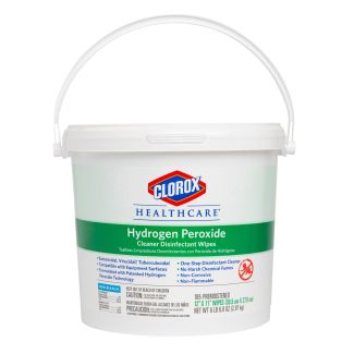 Clorox Healthcare® Hydrogen Peroxide Wipes w/Bucket185 Count