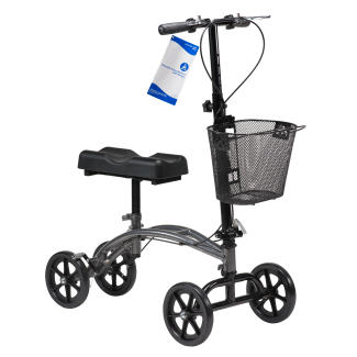 Dynarex® Steerable Knee Walker with Basket