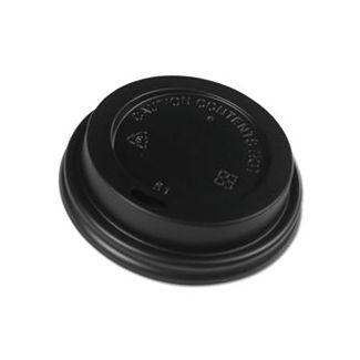 Lids for 12 oz Paper Hot Cups, 1000/case, Black