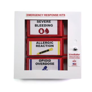 LiveSafer Modular Public Access First Aid System Cabinet
