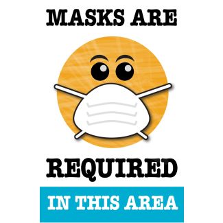 Masks Are Required in this Area, 11" x 17" Poster, 5/pack