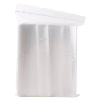 Economy Storage Bags, 8" x 10", Zipper Seal, 2 ml (100/Pkg)