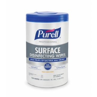 Purell® Professional Surface Disinfecting Wipes, 110/Can