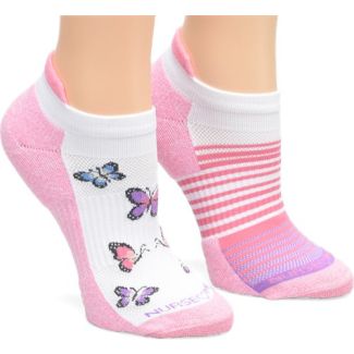 Nurse Mates® Compression Anklet Socks, Butterfly