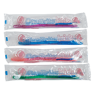 Pre-pasted Disposable Toothbrushes, Child, Bubblegum Flavor