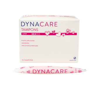 Dynacare Super Tampons, Plastic, 25/box