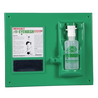 Eye Wash Safety Station with Empty 16 oz. Bottle