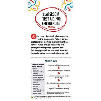 MacGill Classroom First Aid For Emergencies, 25/pack