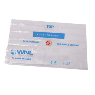 Mini Key CPR Barrier Refills With One-Way Valve, 50/Bag