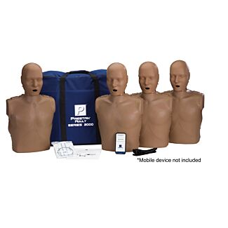 PrestanĀ® Adult Series 2000 Manikin, 4/Pack, Dark Skin