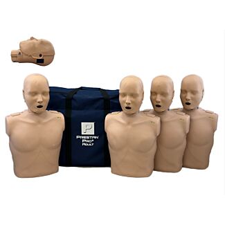 PrestanĀ® Pro+ Adult Manikin, 4/Pack, Medium Skin