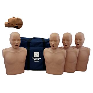 Prestan® Pro+ Adult Manikin, 4/Pack, Dark Skin