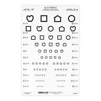 Linear Spaced LEA Symbols® Chart, 10 Foot