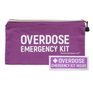 Overdose Emergency Kit Canvas Pouch with Decal