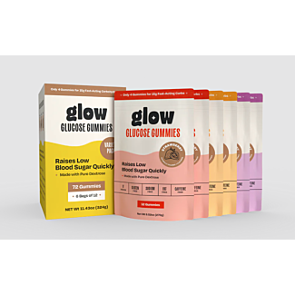 Glow Glucose Gummies, Variety Pack, 12/bag, 6 bags/cs