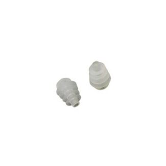 Path Medical Flanged Eartips, 8-11mm, Transparent, 100/bag