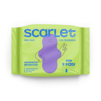 Scarlet by RedDrop Midi Pads w/Wings, Size 2, 99/pack