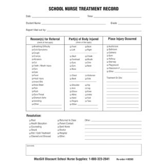 Treatment Record Form