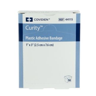 Covidien Curity® 1" x 3" Plastic Bandages, 50/Box