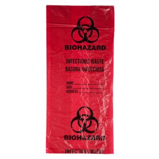 Biohazard Waste Bags, 3 Gallon, 20/Roll