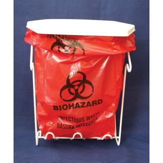 Wire Rack System w/Lid for 5-Gallon Biohazard Bags