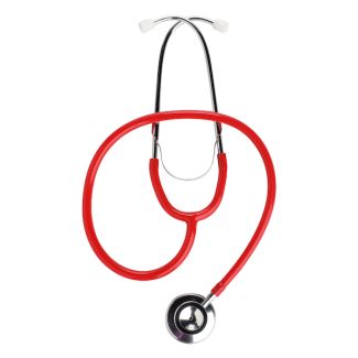 Economy Dual Head Stethoscope, Red