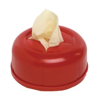 Glove Canister with Velcro, Red