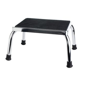 Foot Stool - Chrome-Plated w/Rubber Feet