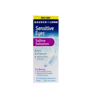 Bausch & Lomb Soft Contact Lens Saline Solution, 12 oz.