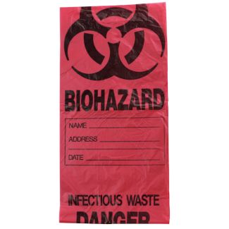 Infectious Waste Bags, 7-10 Gallon Capacity, 100/Case