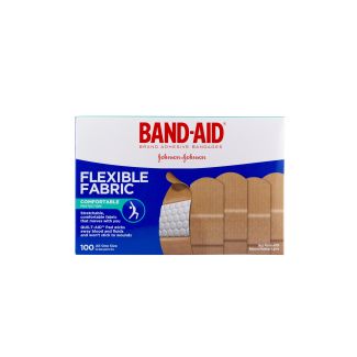 Band-Aid® 1" x 3" Flexible Fabric Bandages, 100/Box