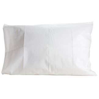 Plastic-Lined Disposable Paper Pillow Covers, 100/Case