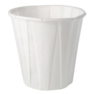 3.5 Oz Pleated Paper Cups, 100/Tube