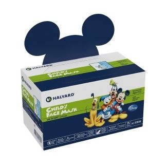 Halyard Pediatric Face Mask, Disney w/Elastic Earloops,75/Bx