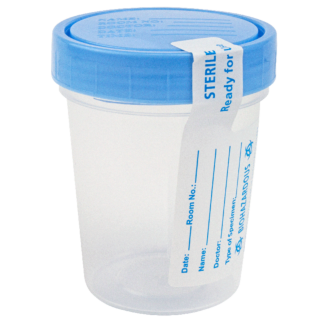 Specimen Container with Lid, 4 oz., Sterile, Each