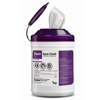 PDI Super Sani Cloth® Germicidal Wipes, 12 cans per case