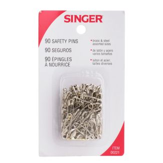 Assorted Safety Pins, 90/Pkg