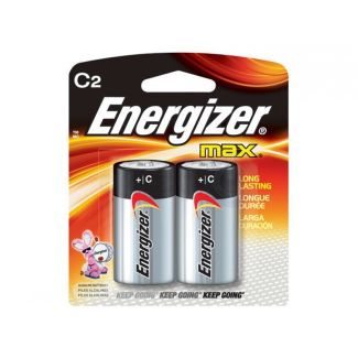 Eveready® Energizer® "C" Alkaline Batteries, 2/Pack