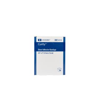 Covidien Curity® 3/4" x 3" Sheer Bandages, 50/Box