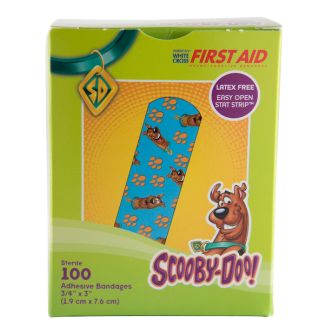 Scooby Doo! Bandage Strips, 3/4" x 3", 100/Box
