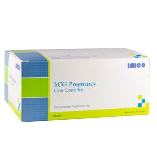 hCG Urine Pregnancy Tests 25/Box, Cassette Format