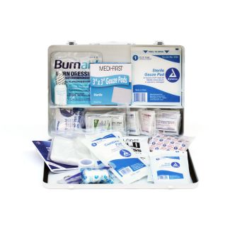 Complete 50-Person Metal First Aid Kit