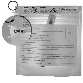 SafetySack™ Medication Pouch, Epipen® Action Plan