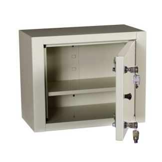 Single Door/Double Lock Narcotic Cabinet, Beige