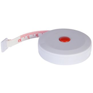 5 Foot Polyester Tape Measure in Round Plastic Case